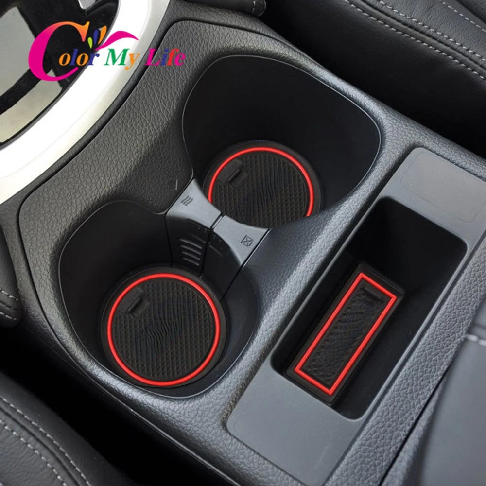 

Anti Slip Door Groove Mat for Nissan X-Trail X Trail T32 2014 2015 2016 2017 2018 Gate Slot Pad Non-slip Cup Mats Accessories