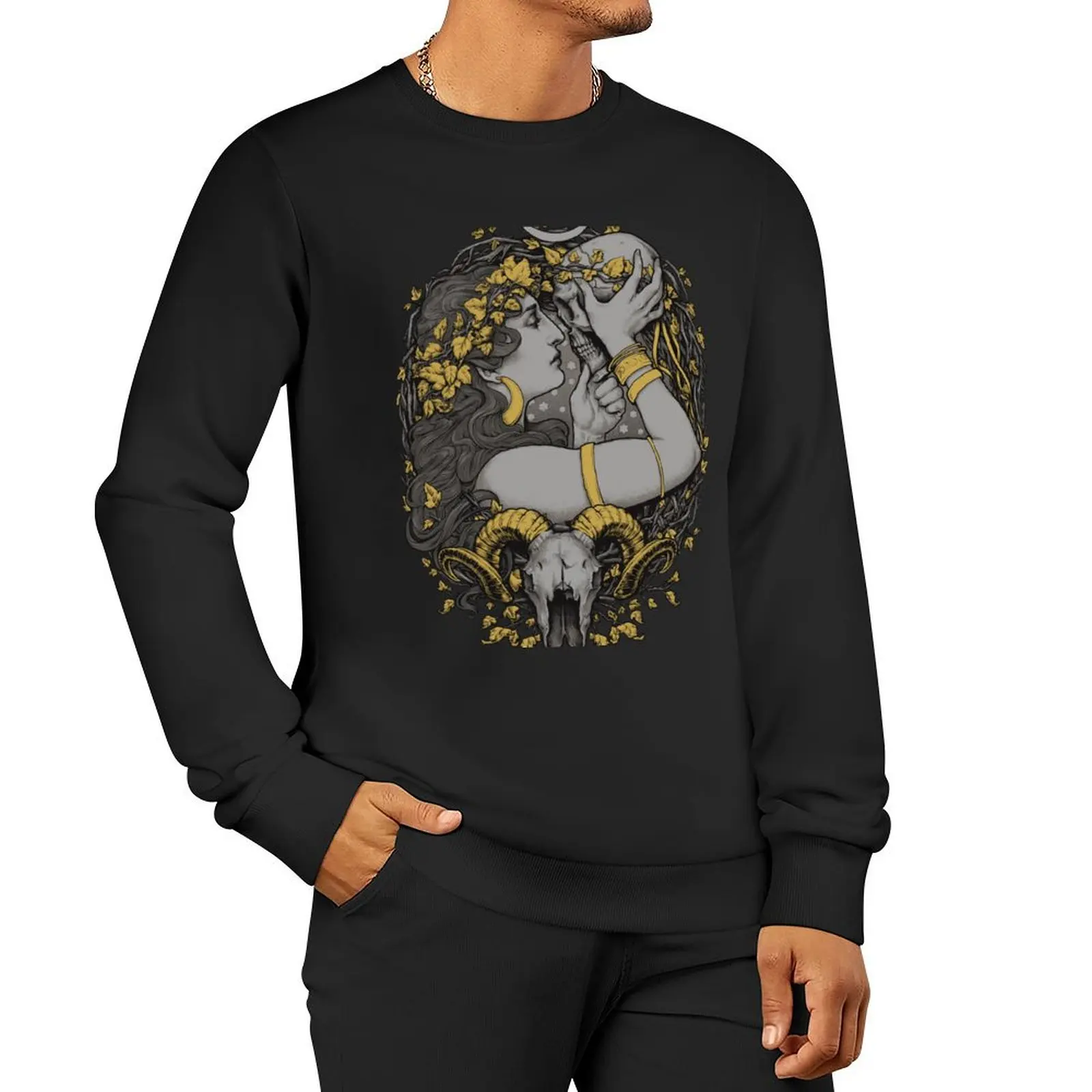 

THE WITCH Sweatshirt men's sweat-shirt clothes for men anime clothes aesthetic sweatshirts