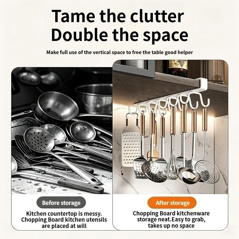 Closet Wardrobe No‑Drill Telescopic Retractable Pull‑Out Garment Hanging Rod Cabinet Mount Storage Organizer