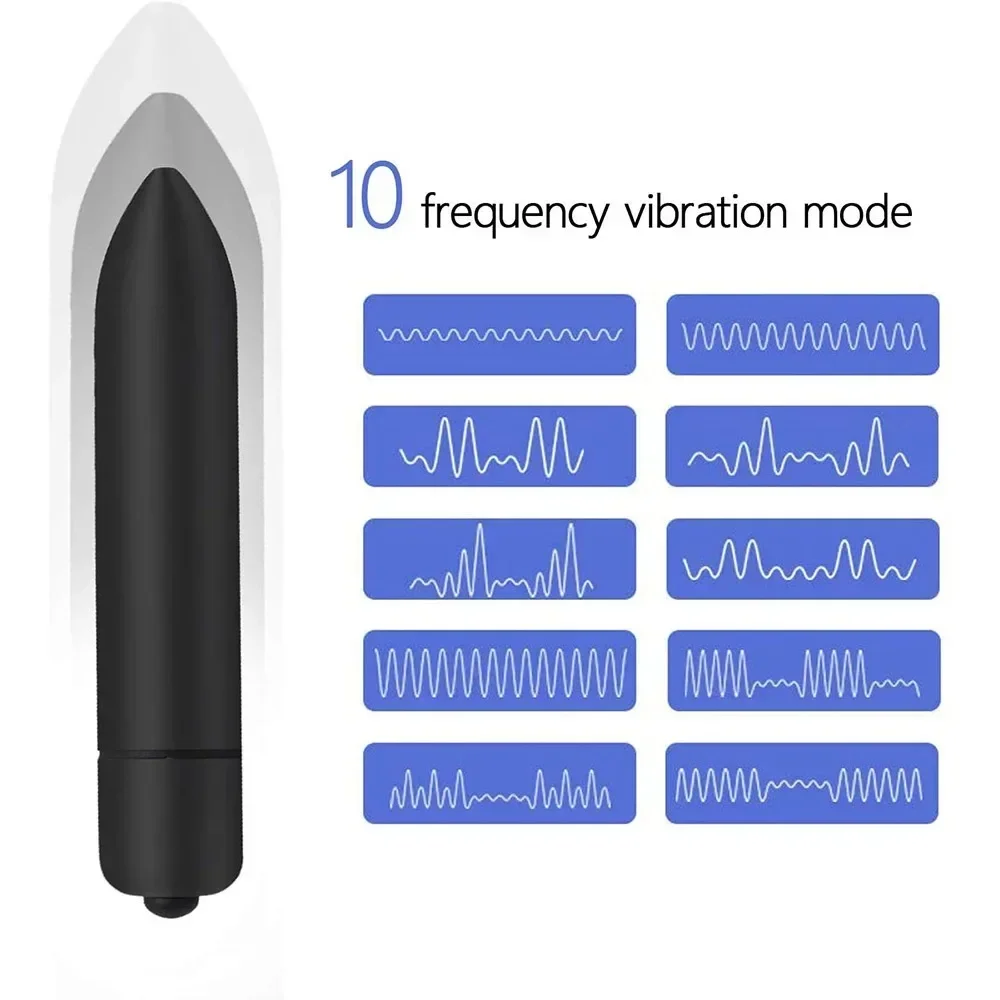10 Speed Mini Bullet Vibrator for Women Waterproof Clitoris Stimulator Dildo Vibrators Vagina Sex Toys for Woman Sex Products - Image 2
