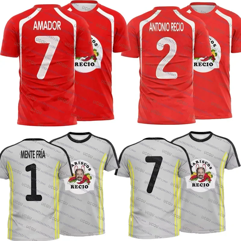 26/27 Seafood Shrimp Amador Recio Print Sportwear Casual Quick Dry Tee Top Streetwear Women Men's Outfits Soccer Jersey Clothing