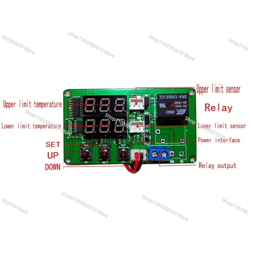 Temperature difference meter solar temperature difference controller temperature difference controller with 2 sensing lines