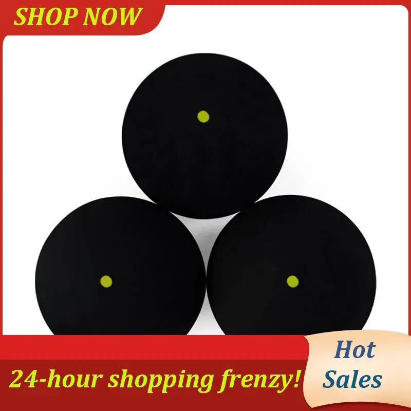 

AB31-6Pcs Мяч для сквоша с одной желтой точкой, низкоскоростные спортивные резиновые мячи для профессиональных игроков, соревнований, сквош