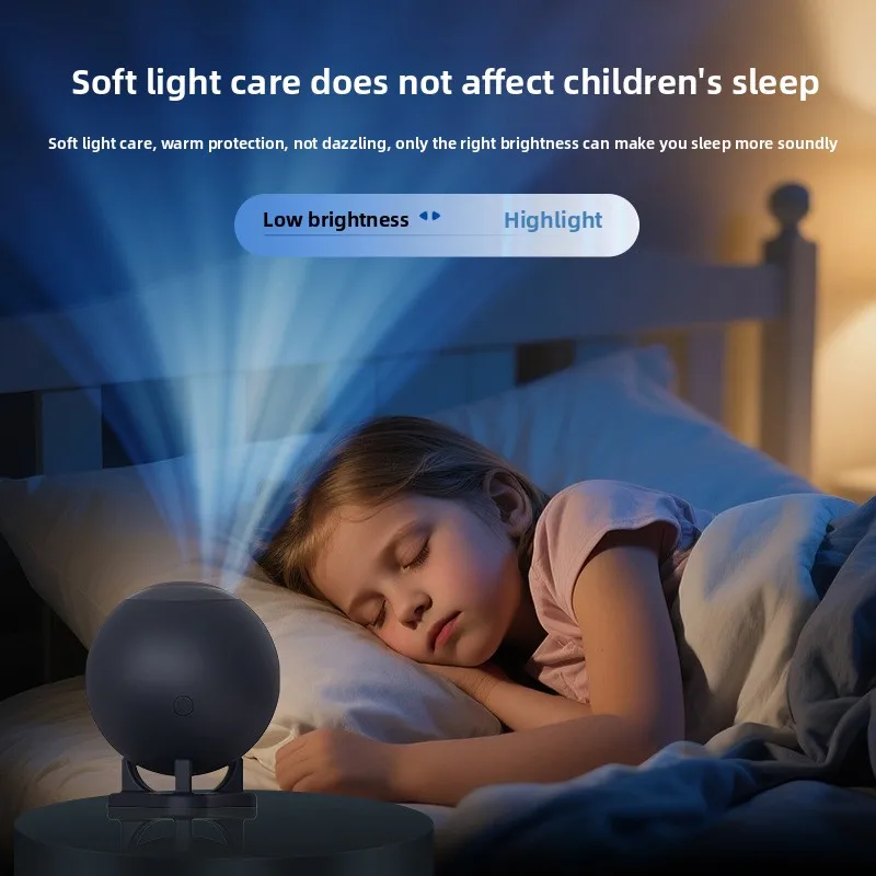 New Galaxy Starry Sky Light with HD Projection Film Bedroom Projection Lamp Children's Birthday Gift Bedside Night Light