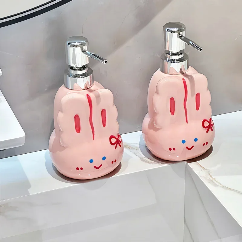370ml-soap-dispenser-pink-rabbit-hand-lotion-bottle-toilet-lotion-press-bottle-shower-gel-shampoo-bottle-bathroom-accessories