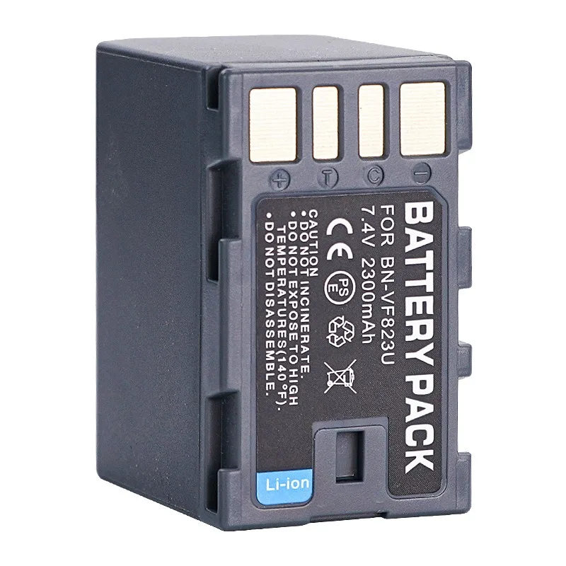 

2300mAh BN-VF823 Replacement Battery for JVC GZ-HM400 1 150 MG530 555 730 880 830 Camcorder Rechargeable Li-ion Power Source