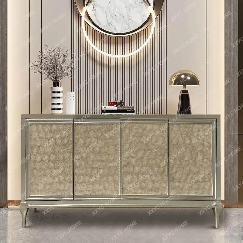 Shell porch cabinet high-end sense simple wall integrated locker