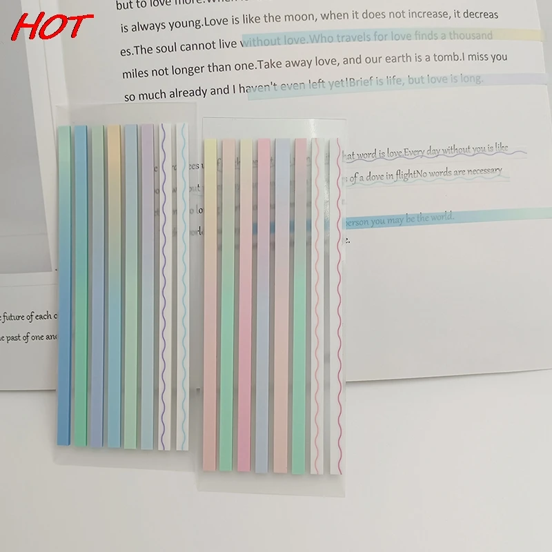 160Sheets Stickers Transparent Bookmarkers Index Tabs Flags Sticky Note Stationery Tab Memo Pad School Posted It Office Supplies