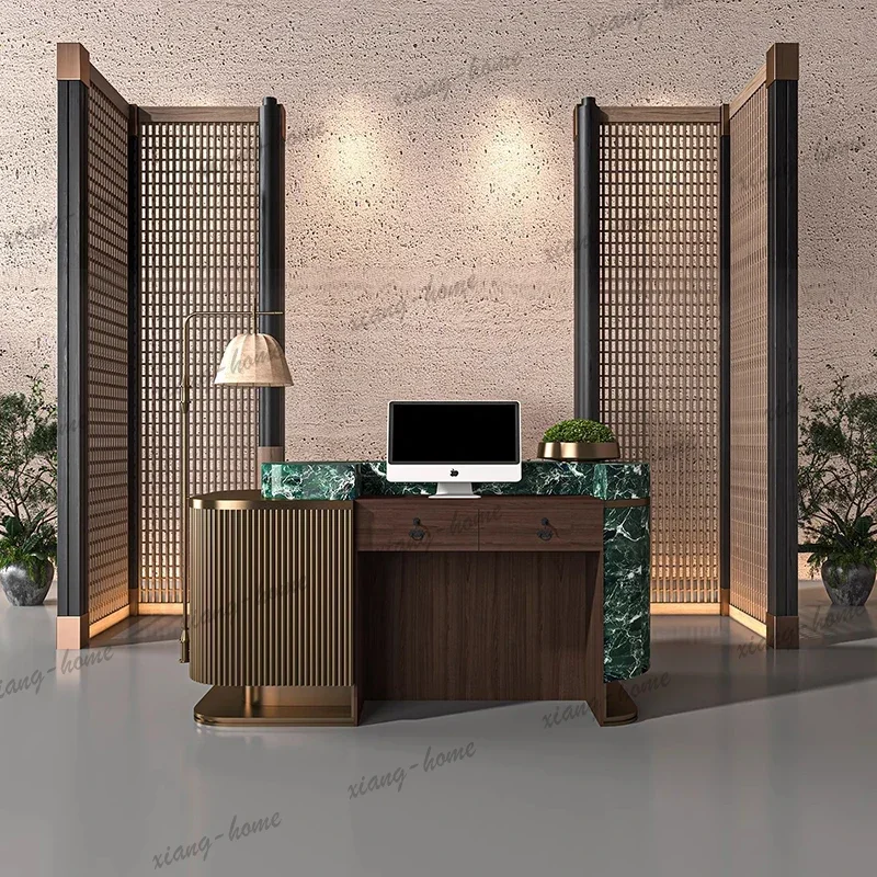 lsCustomized Creative Drawers Premium Reception Desks Salon Premium Reception Desks Elegant Toonbank Receptie Office Furniture