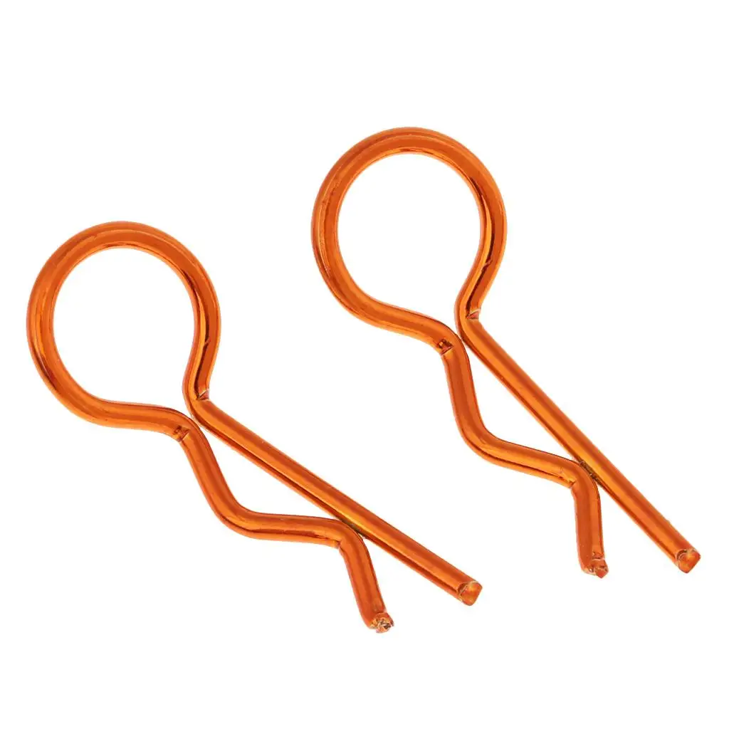 

Клипсы-фиксаторы для кузова радиоуправляемых машин из нержавеющей стали, оранжевые, металлические, 20 штук, для радиоуправляемых краулеров 1/10, 1/12, 1/16, аксессуары