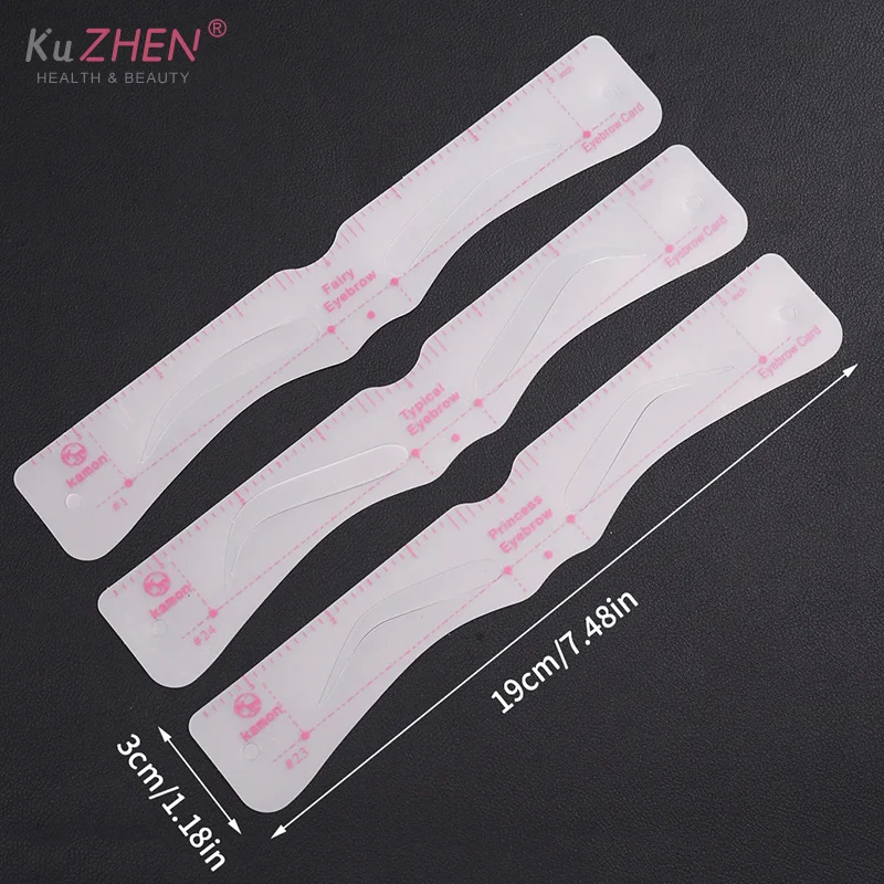 24 Style Fixable Eyebrow Stencil Card Grooming Brow Shaper Template Reusable Stickers Makeup Drawing Eyebrow Stamp Beauty Tools