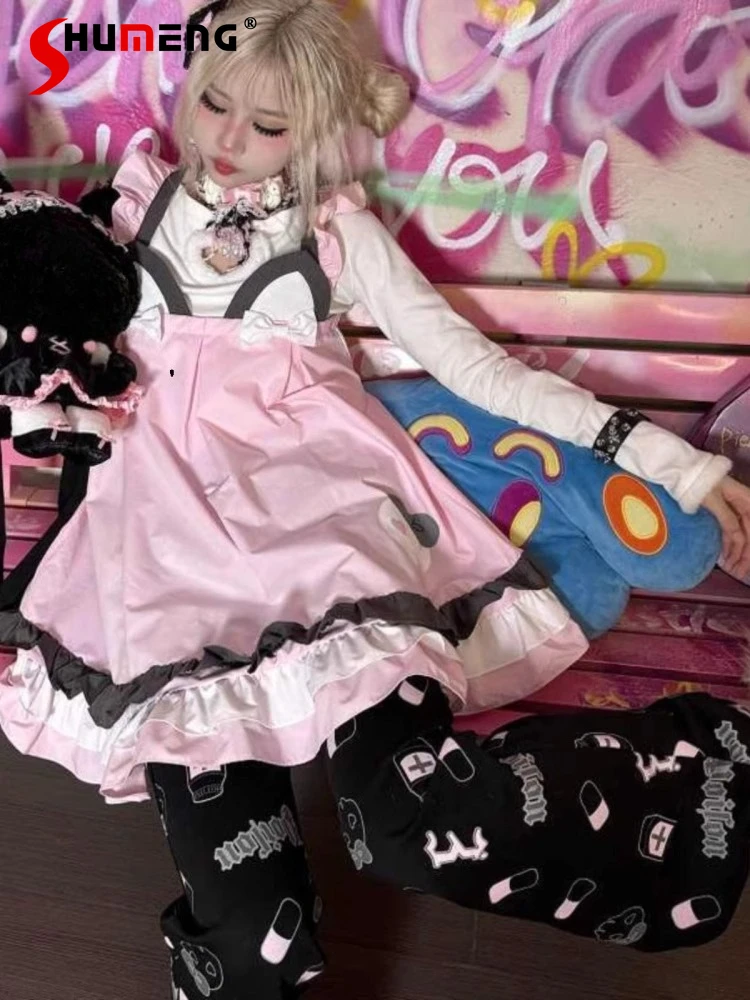 Nueva moda Popular pantalones estampados versátiles estilo japonés subcultura impresa Casual pantalones largos adelgazantes para pantalones de mujer