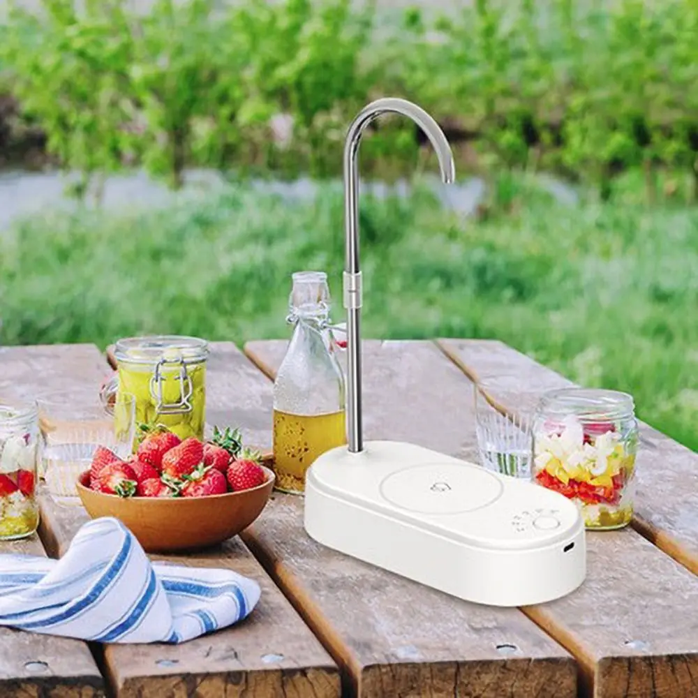 

USB Charging Electric Water Gallon Pump Rotatable Quantitative Water Output Water Bottle Pump Removable Mini