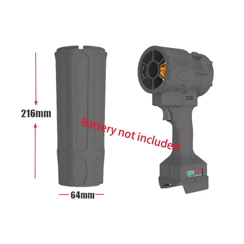 

Вентилятор турбо-джет QX-MFLU 64 мм - 1000 Вт, 80000 об/мин, 66 м/с, совместим с Makita 21В, для мойки автомобилей, уборки снега, удаления пыли