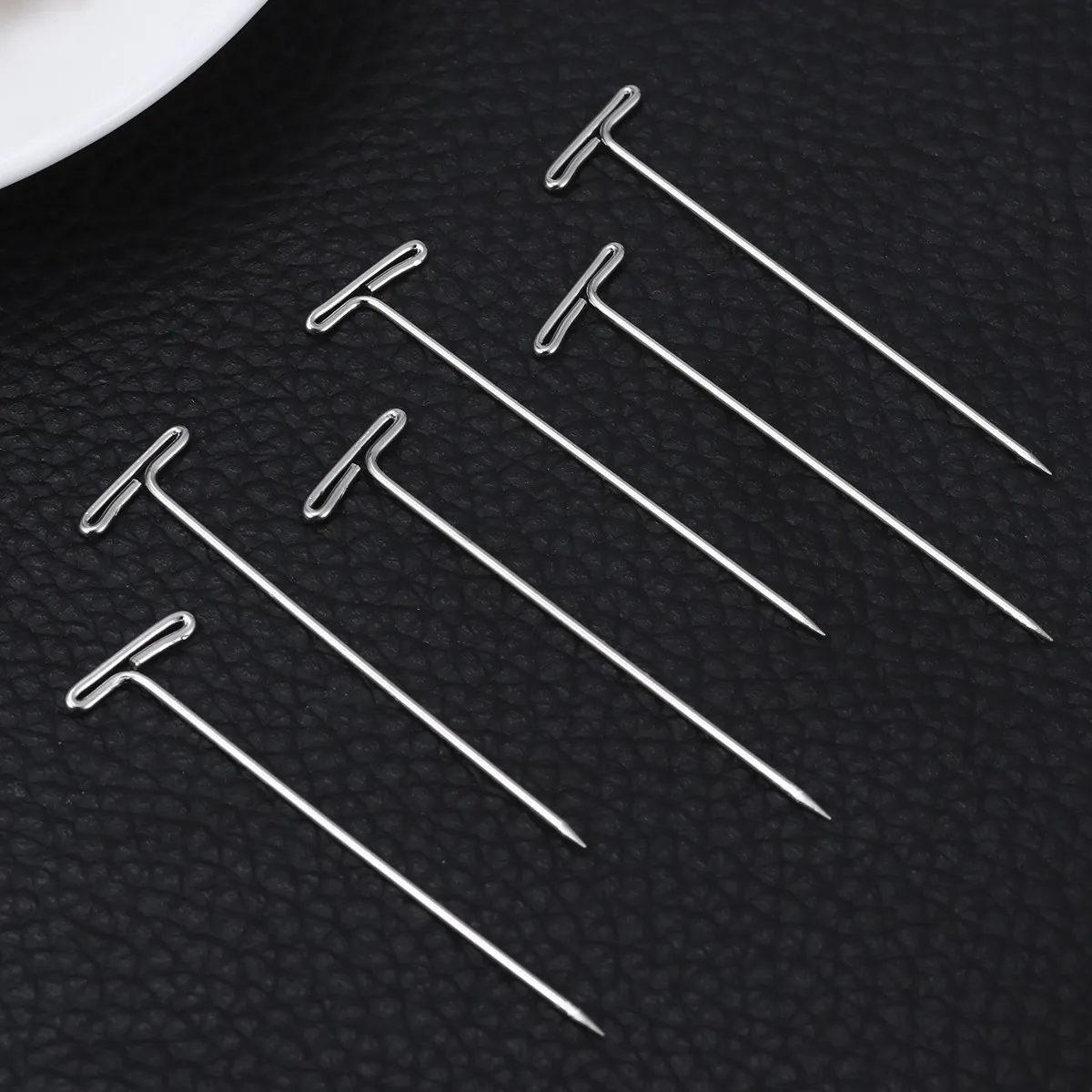 70Pcs Steel T Pins 2 Inch with T-Bar Head Easy Insert Remove for Styling Crafts Tailoring Display Boards Plastic Storage