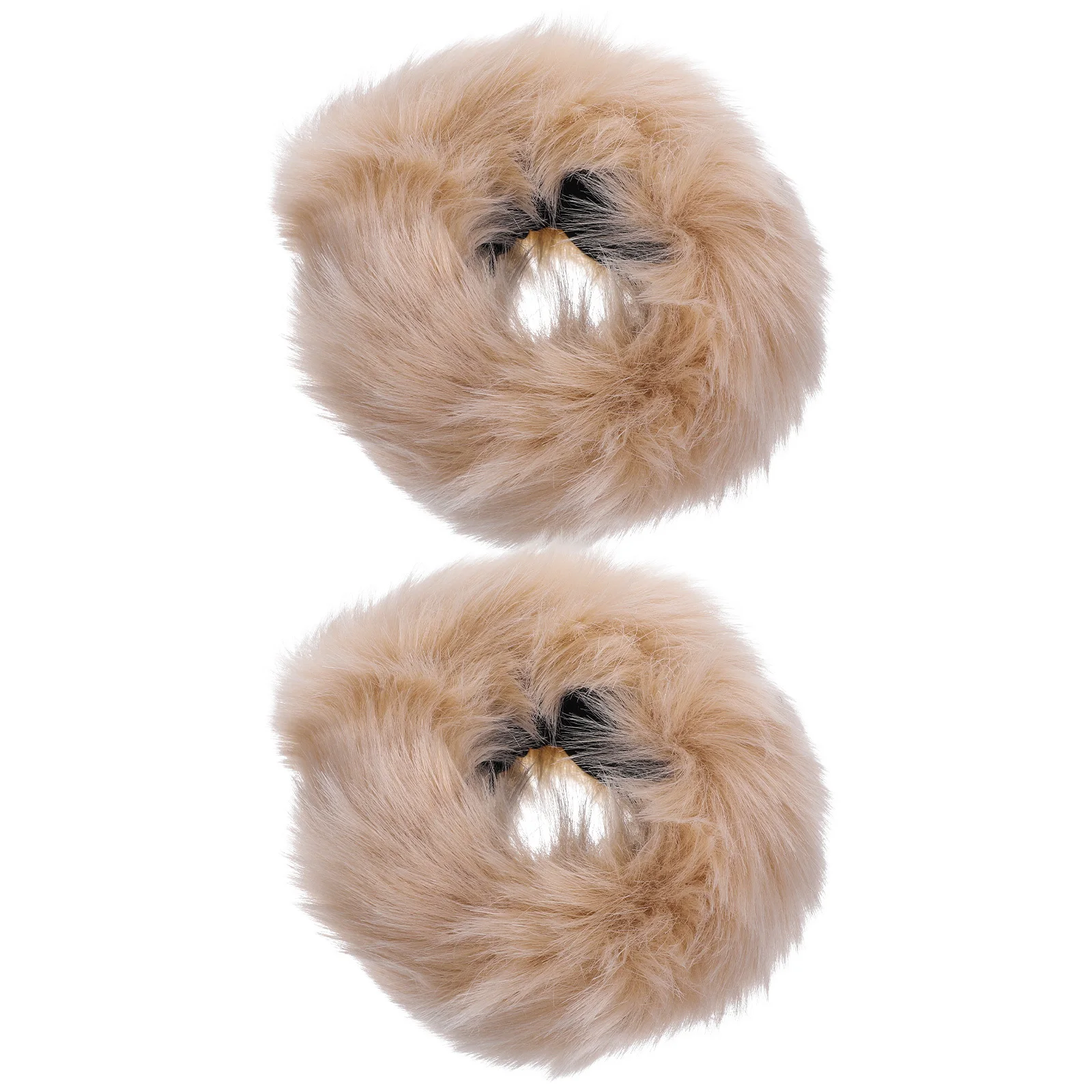 

1 Pair Faux Wrist Cuffs Winter Arm Warmers For Women Thick Furry Hand Cuffs Clothing Accessory Warmer For Ski Christmas Party