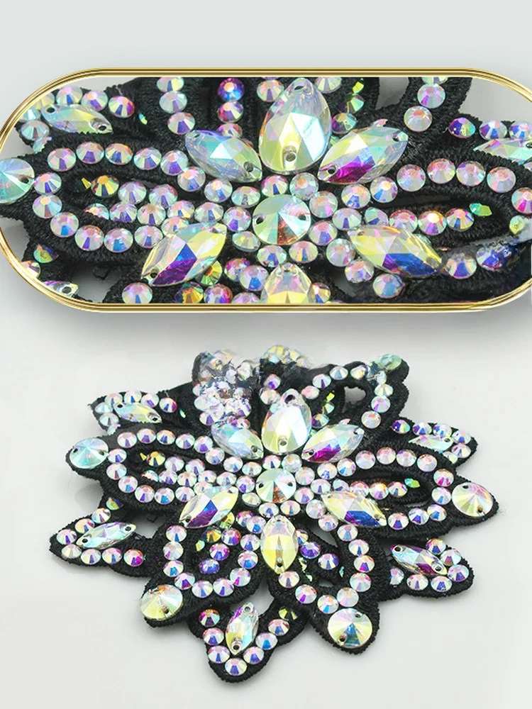 New Diamond Embedded Dance Accessories Children's Latin Competition Special Headwear for Performances And Children's Dance