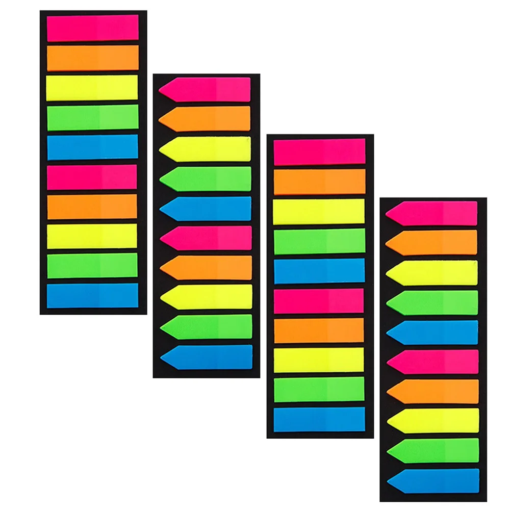 4pcs Self-Adhesive Transparent Page Markers For Book Tabs Multi-Function Study Office Organizer Supply