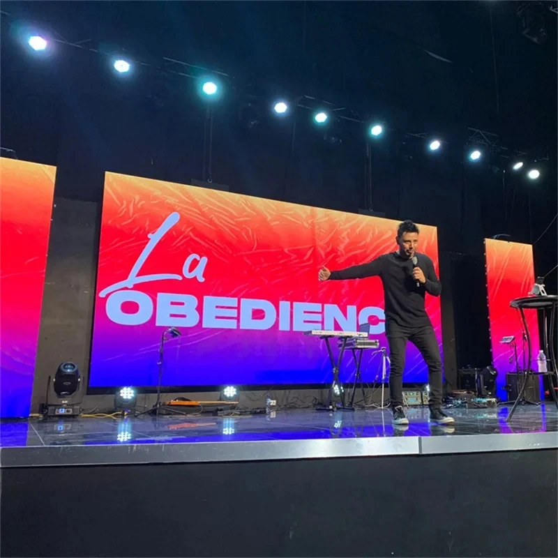 640*480 Indoor Led Display Hd Videos Led Stage Advertising Screen Rental P2.5 Panel Display Supplier