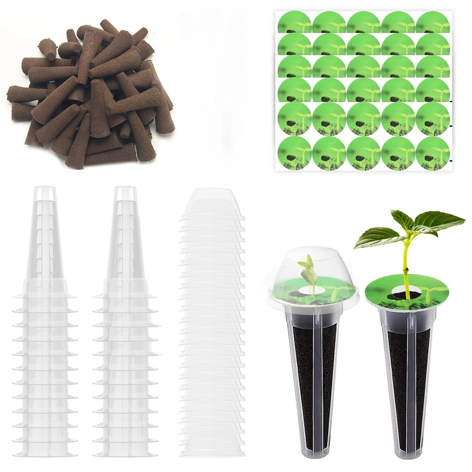 Cestas de cultivo para sistema de cultivo hidropónico, cesta para vainas de semillas compatible con aero Garden Grow Sponge Starter pods
