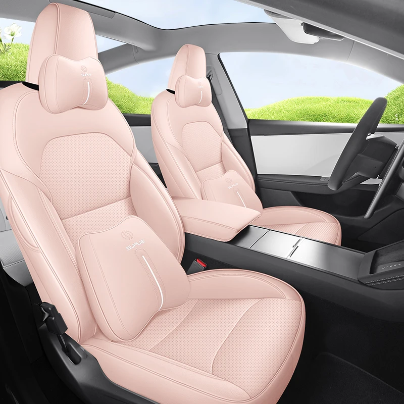 Full  Surround Car Seat Covers For Tesla New Model Y Juniper 2026 ，Fit Model 3 Highland 2025 Interior Decoration Accessories
