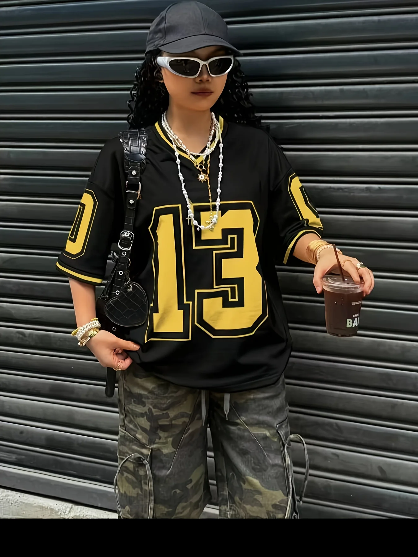 2026 Summer Hot Fashion Digital Printed # 13 T-shirt for Women and Children, Personalized Casual Loose Sports Shirt