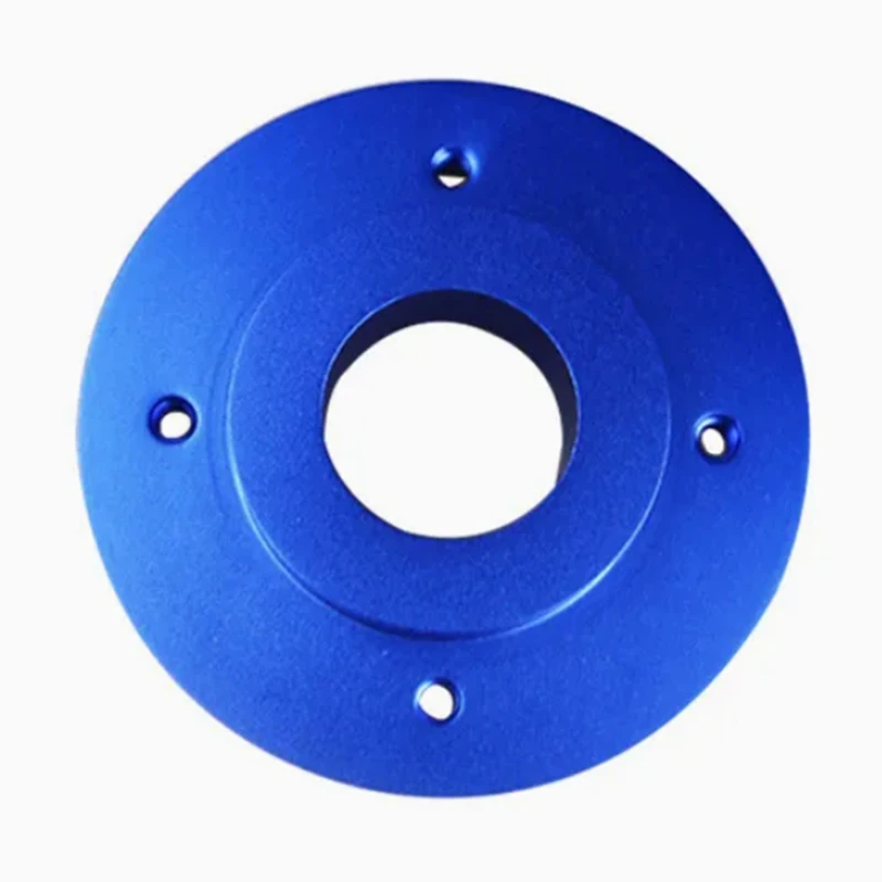 

Blue anodized aluminum alloy CNC machined flange industrial connection flange