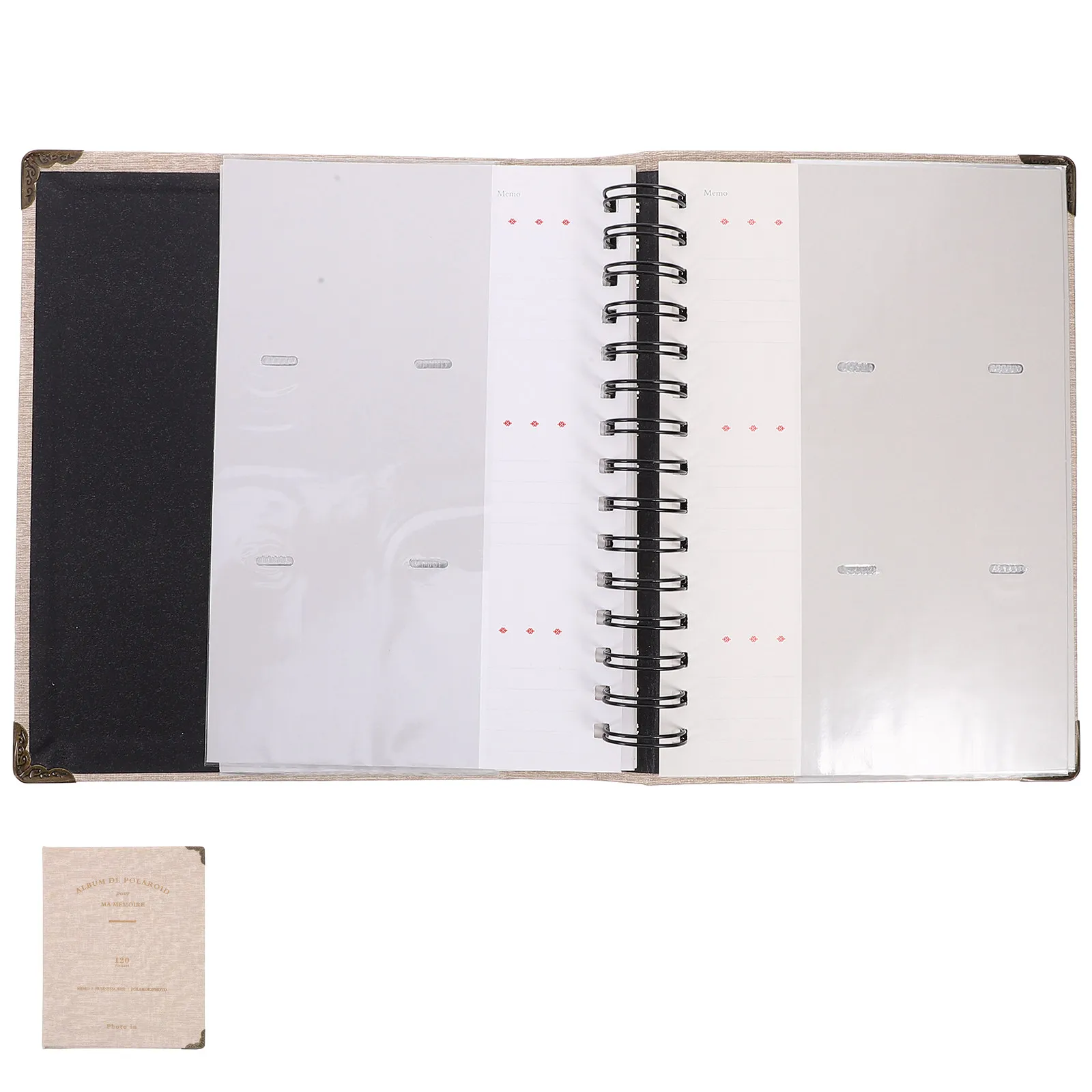 Storage Album Ticket Bill Collection Book Portable Receipt Organizer Photo Album Multi-Function Ticket Holder for Home Office
