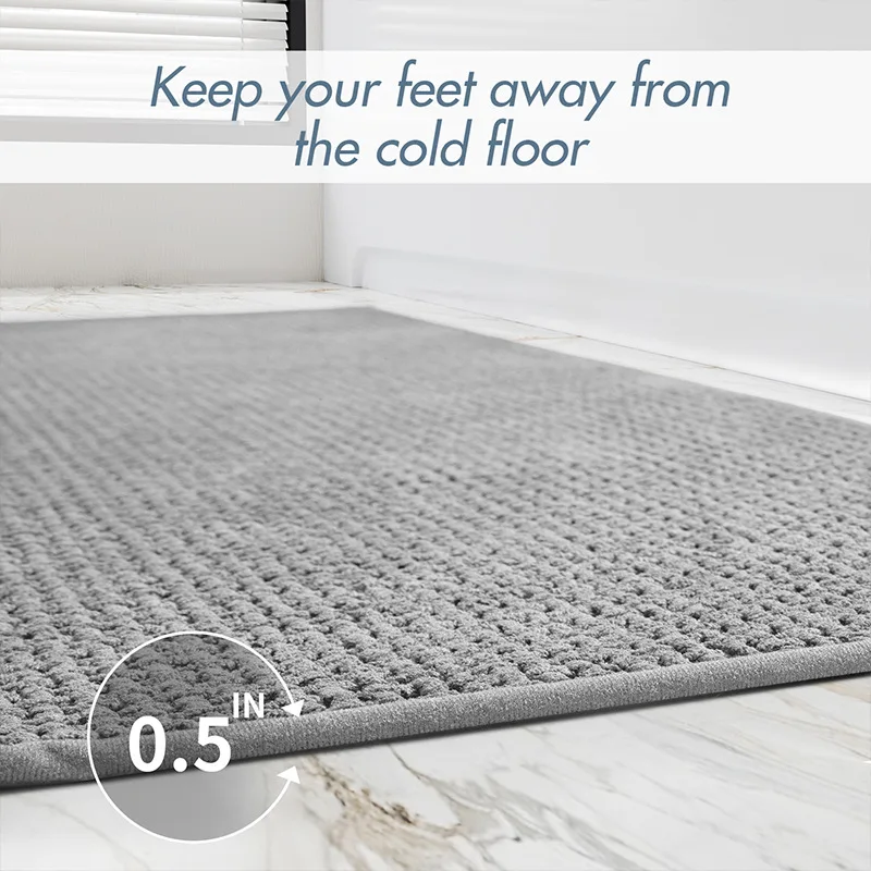 Bath Rug Mat Non-Slip Absorbent Bathroom Rug for Home Decor Carpet Soft Shower Foot Pad Tapis Salle De Bain Alfombra 욕실 발매트 화장실
