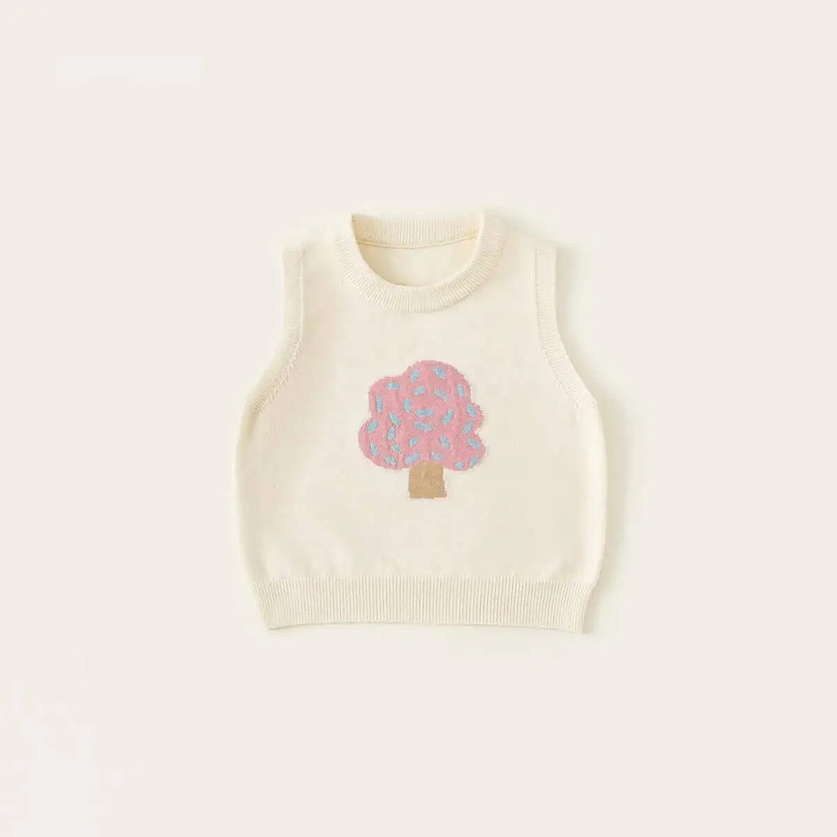 ربيع الخريف الأطفال سترة 1-8Y الفتيان الفتيات الكرتون محبوك الصدريات سترة تانك القمم الكورية طفل ملابس خارجية الاطفال الملابس