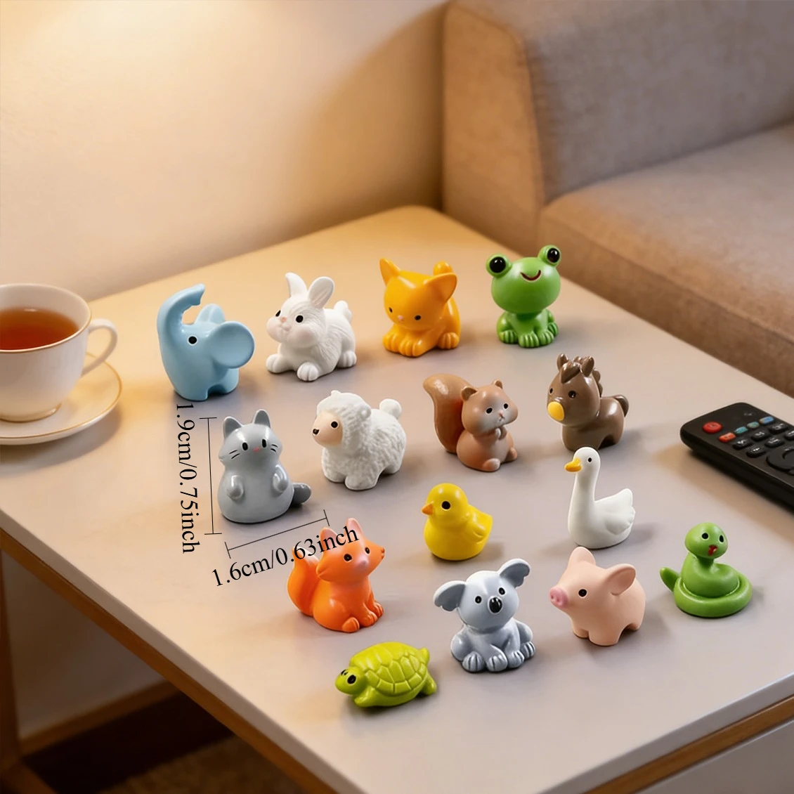 8/16 PCS Fairy Garden Animal Figurines Set – Whimsical Woodland Creatures for Micro Landscapes & Garden Path Storytelling Scenes