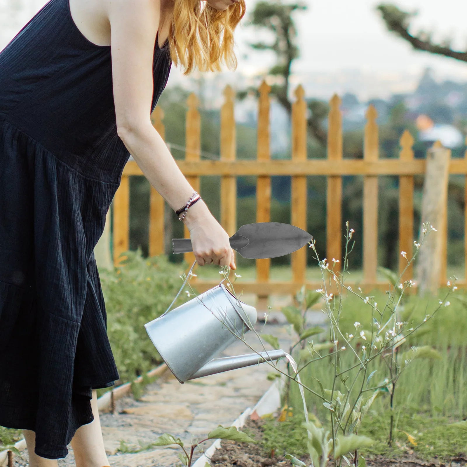 مجرفة حديقة شديدة التحمل، مجرفة سميكة لزراعة الأعشاب الضارة، أداة حفر التربة، ساحة خفيفة الوزن #6