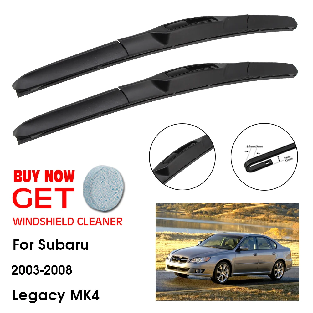 

Car Wiper Blade For Subaru Legacy MK4 24"+19" 2003-2008 Front Window Washer Windscreen Windshield Wipers Blades Accessories