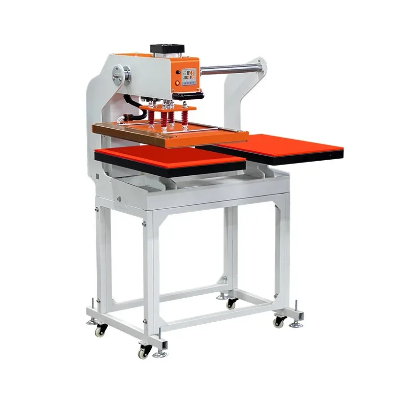 Semi-automatic pneumatic double-station heat press machine, hot press machine