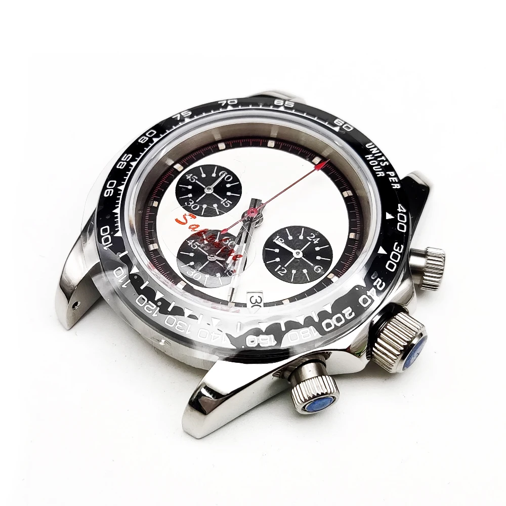 Nueva caja de reloj automático para hombre VK63 de 39,5mm para hombre, reloj de pulsera deportivo resistente al agua, reloj de regalo resistente para hombre