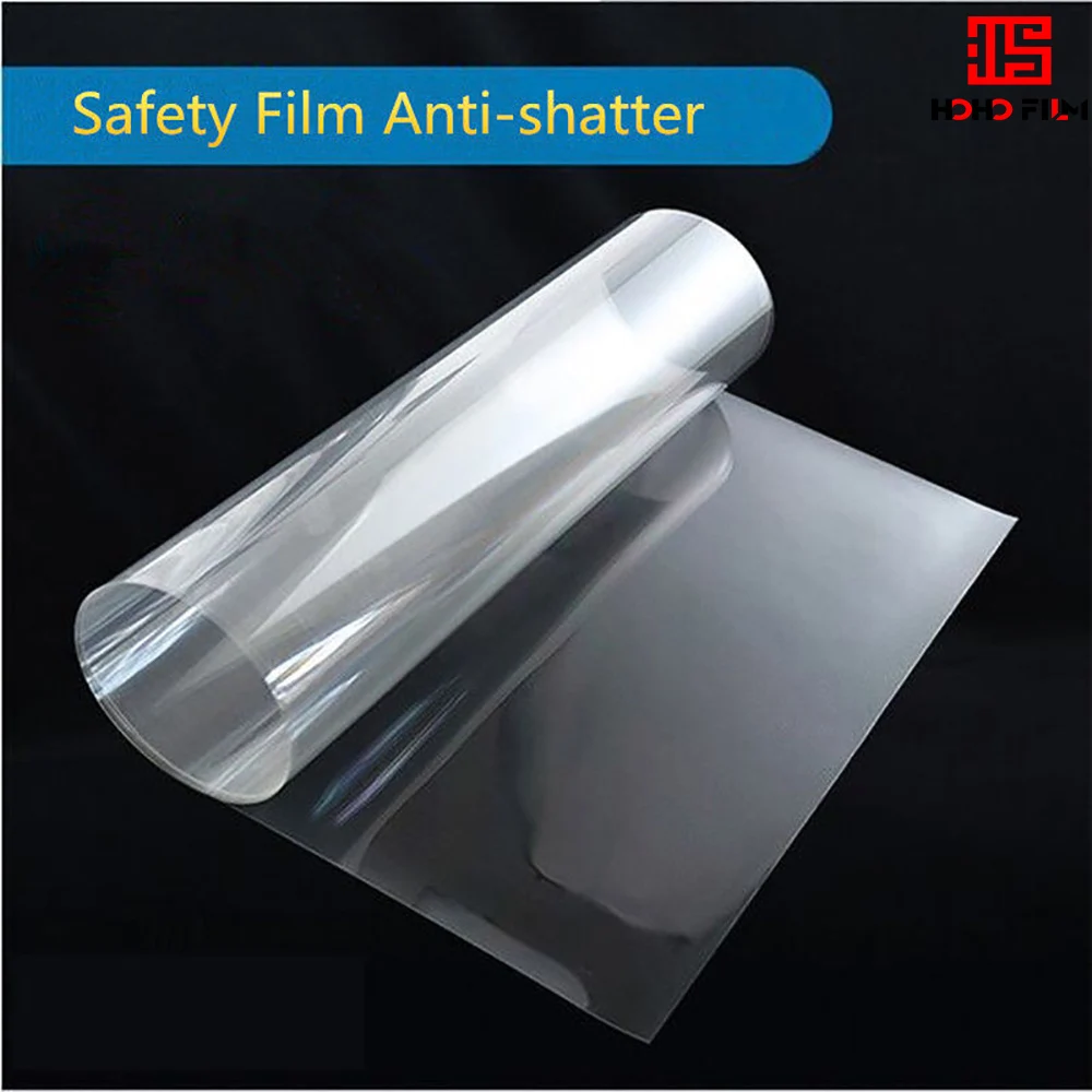 

HOHOFILM W: 100cm 2mil Safety Window Film Glass Sticker shatter-Proof Building/House/Car window Protection Adhesive PET