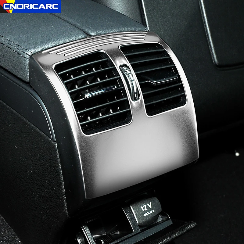 Car Styling Rear Air Conditioning Vent Frame Decoration Cover Trim For Mercedes Benz W204 W207 C207 C E Class Coupe Interior