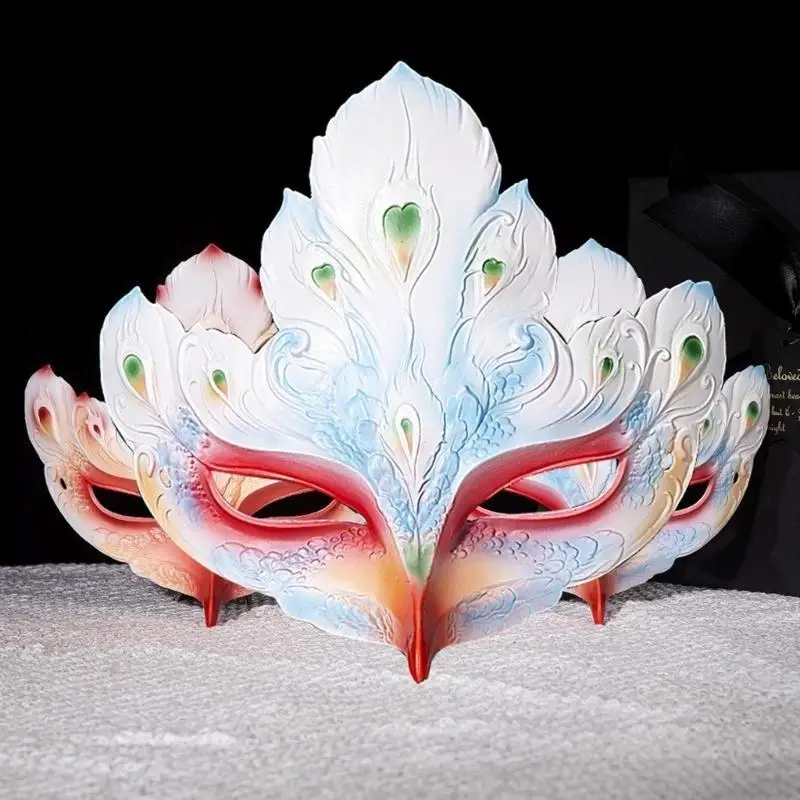 39BD 가장 무도회 마스크 Eyemask 한 왕조 여성을위한 전통 의류 액세서리 할로윈 코스프레 가장 무도회 댄스 파티