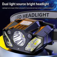 LED Waving Sensor Headlights Super Bright And Bright Charging Work Range Head Long Mounted Extra Light Light S3P0