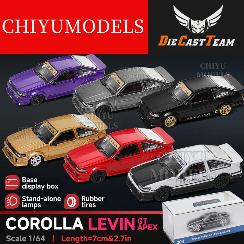 

DCT 1/64 AE86 wide-body metal diecast cars collection models Diecast Toys For Boys