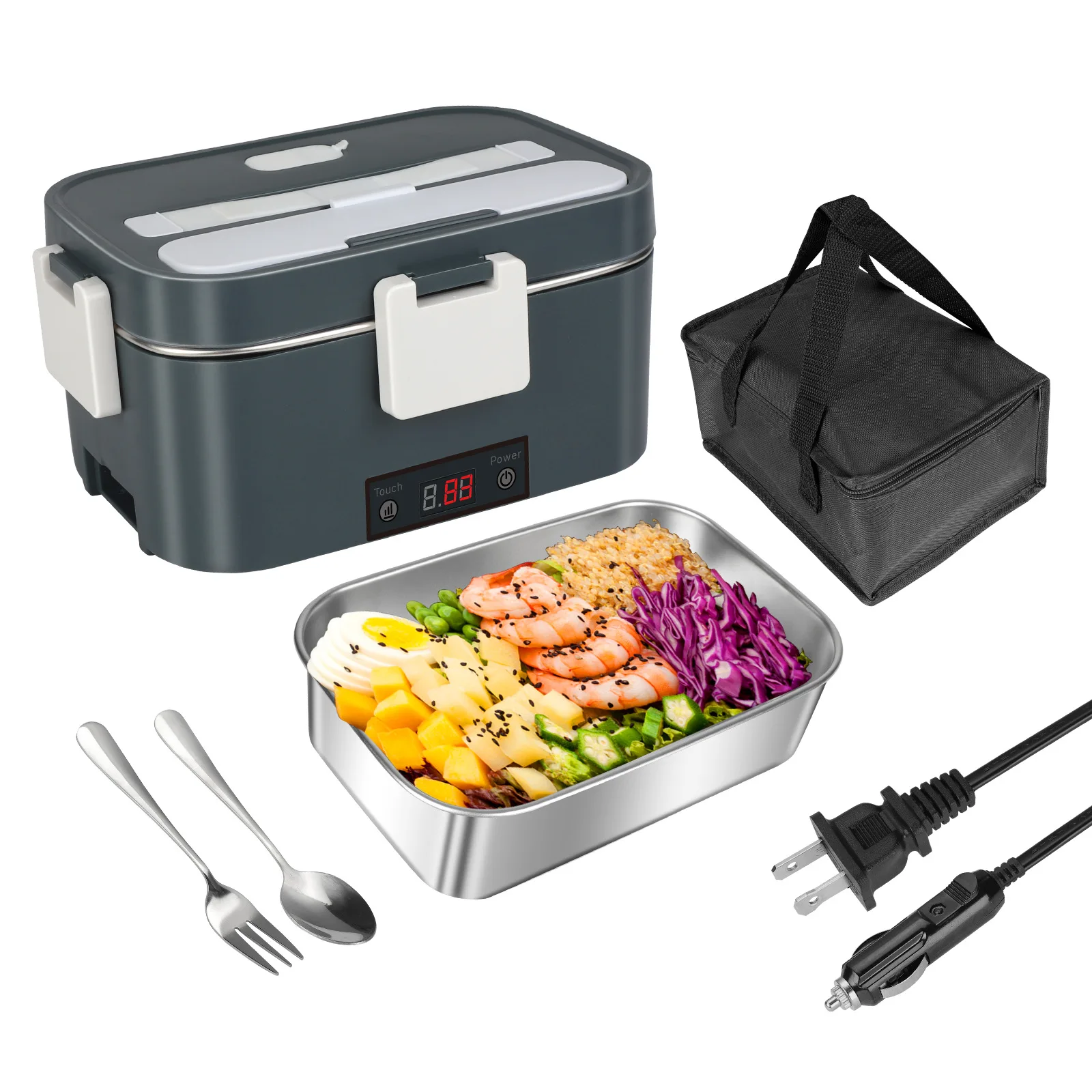 new-2-in-1-car-electric-heating-lunch-box-led-temperature-display-main-water-free-household-insulated-electric-lunch-box