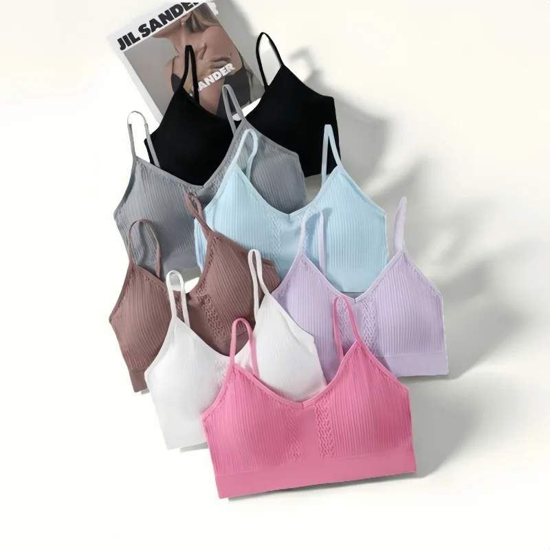 

Seamless Padded Bras For Women Wire Free Brassiere Sports Underwear Comfort Bralette Crop Top Female Sexy Lingerie Intimates