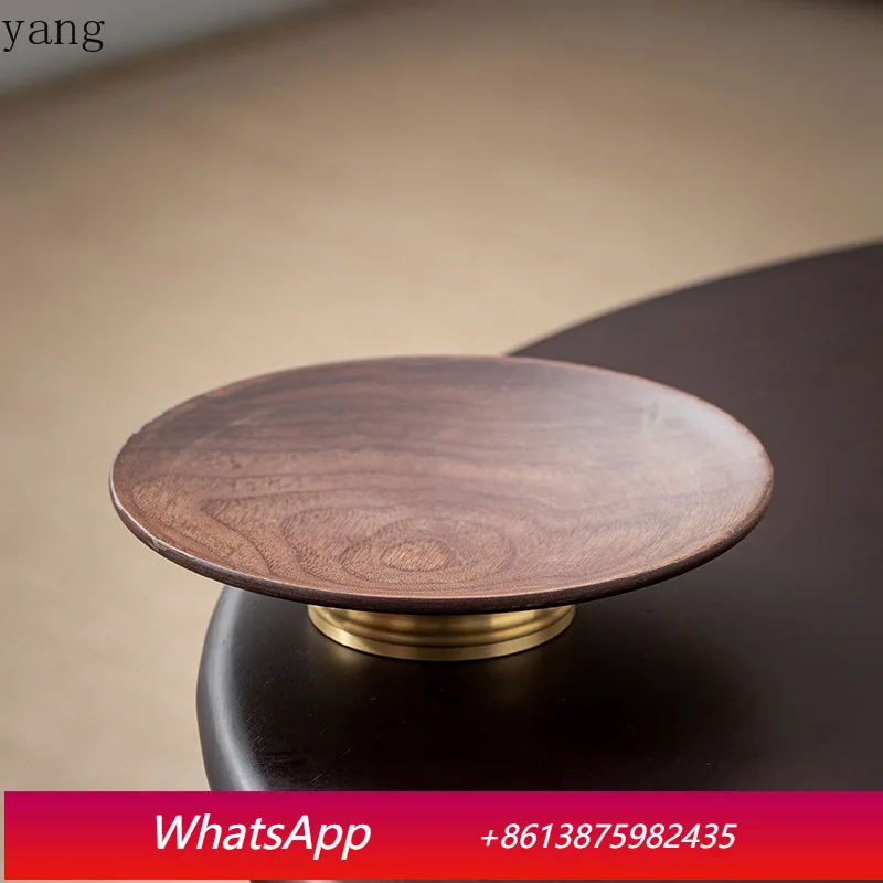 

LTT Stove Boiled Tea Walnut Dried Fruit Plate Chinese Zen Delicate Dim Sum Plate