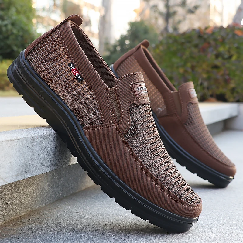Men's Fashionable Solid Woven Knitted Running Shoes - Lightweight, Breathable and Non-Slip - Perfect Sports Shoes for Outdoor Ad image 5