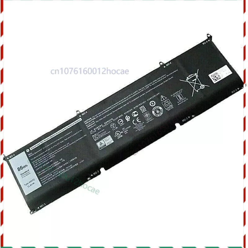 New 6 Cell 86Wh Battery 69KF2 for Dell Alienware m15 R6 P109F001 Fast ship