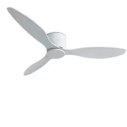 Ventilatore da soffitto moderno a Led senza luci motore a corrente continua 6 velocità ventole di temporizzazione 20CM telecomando Loft a pavimento basso Lux e ventola vitae con luci