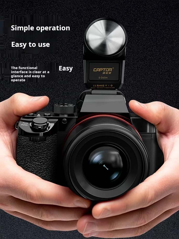 

Fb S-D60M Set-Top Light Convenient and Easy Operate with 4 Levels Adjustment for Mirrorless Cameras Hot Shoe External Connection