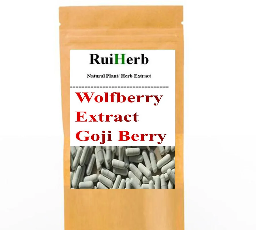 1 confezione da 120 pezzi, estratto di Wolfberry (bacche di Goji) Capsule in polvere e Softgel