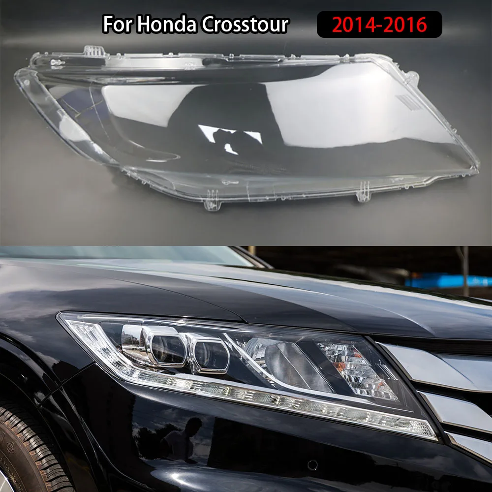 

For Honda Crosstour 2014-2016 Headlights Cover Transparent Headlamp Shell Lens Replace Original Lampshade Plexiglass