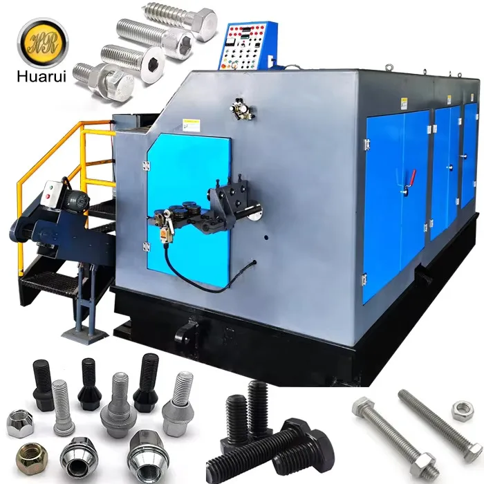 Taiwan Automatic High Speed Die 4 Blow Cold Forging Special Screw Nut Bolt Former Making Hinery